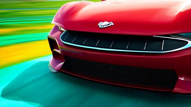 The car races quickly, and the background blurs in an instant. Everything seems to become a mix of colors. The car's speed recedes, creating a strong sense of excitement and a trembling thrill. The car feels as if it is traversing the entire world, releasing a passion that makes the blood boil.\t\n