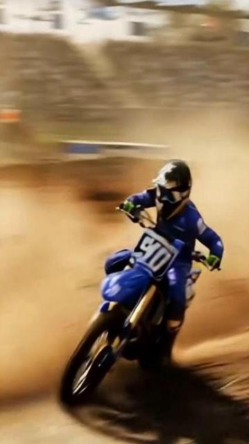 Motorcycle riding fast forward